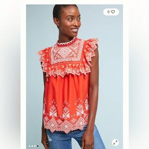 Anthropologie Feather Bone Briar top